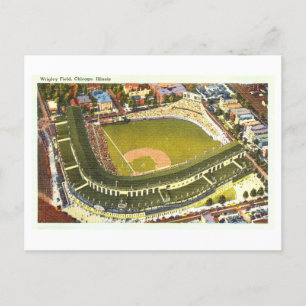 イリノイ州シカゴのWrigley Fieldヴィンテージ ポストカード