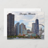 イリノイ州シカゴはがき ポストカード (正面/裏面)