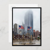 イリノイ州シカゴシティー葉書 ポストカード (正面/裏面)