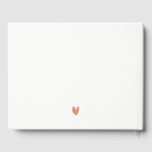 イリノイ州シカゴ市スケープ水結婚色の ゲストブック (裏面)