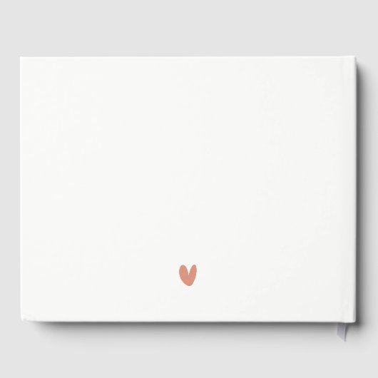 イリノイ州シカゴ市スケープ水結婚色の ゲストブック (裏面)