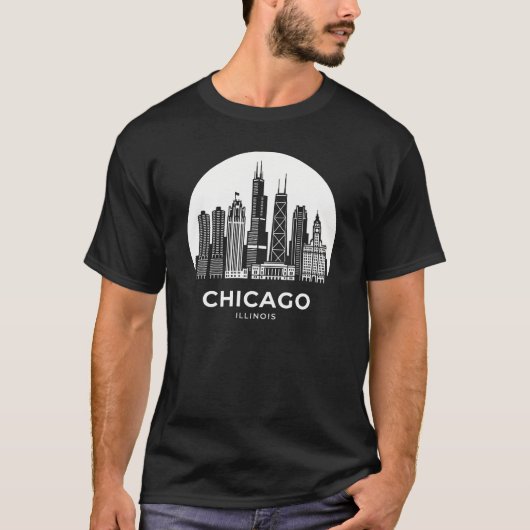 イリノイ州シカゴ市 Tシャツ (正面)