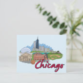 イリノイ州シカゴ有名市用葉書 ポストカード (スタンド正面)