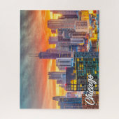イリノイ州シカゴ統一された州 ジグソーパズル (縦)