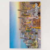 イリノイ州シカゴ統一された州 ジグソーパズル (縦)