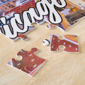 イリノイ州シカゴ統一された州 ジグソーパズル (側面)