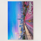 イリノイ州シカゴ統一された州 ジグソーパズル (縦)