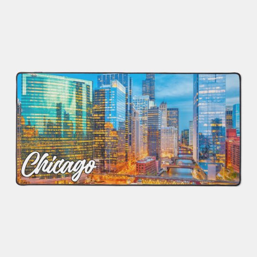 イリノイ州シカゴ統一された州 デスクマット (正面)