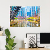 イリノイ州シカゴ統一された州 ポスター (ホームオフィス)