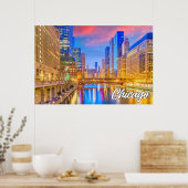 イリノイ州シカゴ統一された州 ポスター (キッチン)