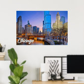 イリノイ州シカゴ統一された州 ポスター (ホームオフィス)
