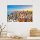 イリノイ州シカゴ統一された州 ポスター (キッチン)