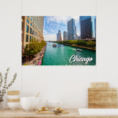 イリノイ州シカゴ統一された州 ポスター (キッチン)