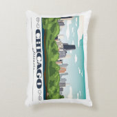 イリノイ州シカゴ アクセントクッション (正面(垂直))