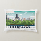 イリノイ州シカゴ アクセントクッション (裏面)