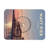 イリノイ州シカゴ・ネイビーピアの旅 マグネット (横)