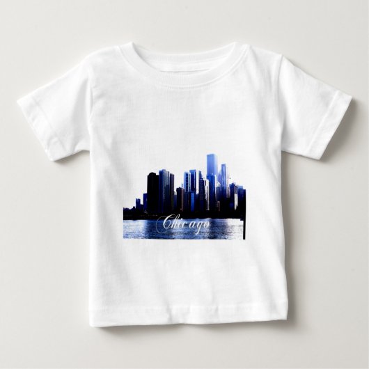 イリノイ州シカゴ ベビーTシャツ (正面)
