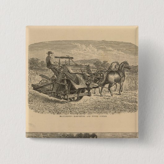 イリノイ州シカゴ、マッコーミック社 缶バッジ (正面)