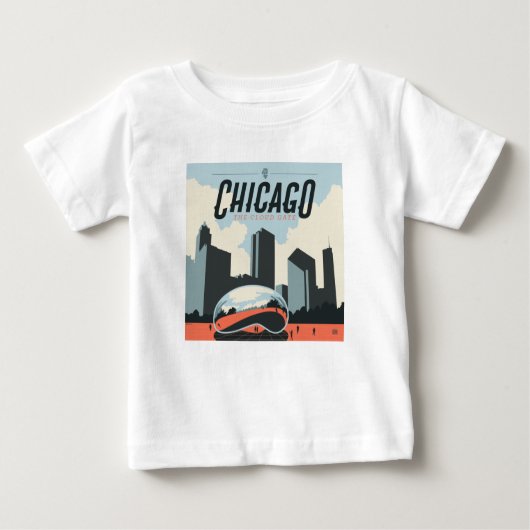 イリノイ州シカゴ | Millennium Park ベビーTシャツ (正面)
