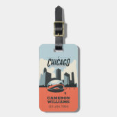 イリノイ州シカゴ | Millennium Park ラゲッジタグ (正面縦)