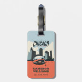 イリノイ州シカゴ | Millennium Park ラゲッジタグ (裏面縦)