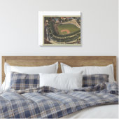 イリノイ州シカゴ – Wrigley Field Cubs キャンバスプリント (インサイチュ (寝室))