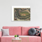 イリノイ州シカゴ – Wrigley Field Cubs キャンバスプリント (インサイチュ (リビング))