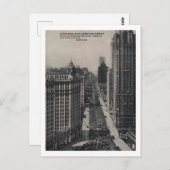 イリノイ州シカゴILミシガンアヴェヴィンテージ ポストカード (正面/裏面)