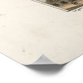 イリノイ州ジュネーブの鳥瞰図(1869) ポスター (角)