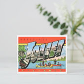 イリノイ州ジョリエヴィンテージ大文字葉書 ポストカード (スタンド正面)