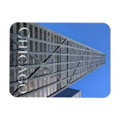 イリノイ州ジョン・ハンコック建物・シカゴ マグネット (横)