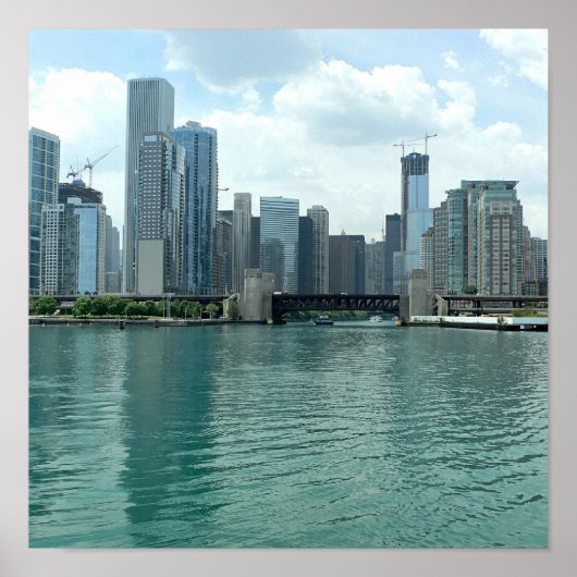 イリノイ州スカイライン ポスター (正面)