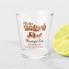 イリノイ州スキー市のミスター・リッキーのレストラン ショットグラス