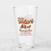 イリノイ州スキー市のミスター・リッキーのレストラン タンブラーグラス (裏面)