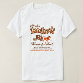 イリノイ州スキー市のミスター・リッキーのレストラン Tシャツ