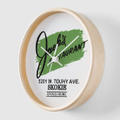 イリノイ州スキー市ジャックズレストラン 壁時計 (傾斜)