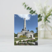 イリノイ州スプリングフィールドのリンカーン墓 シーズンポストカード (スタンド正面)