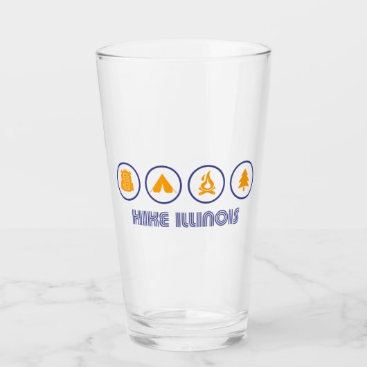イリノイ州ハイク タンブラーグラス (正面)