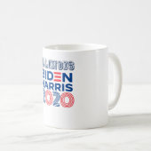 イリノイ州バイデン氏・ハリス2020 コーヒーマグカップ (正面右)