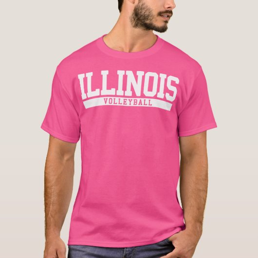 イリノイ州バレーボール Tシャツ (正面)