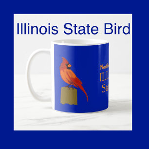 イリノイ州バード(鳥)ショウジョウコウカンチョウ コーヒーマグカップ