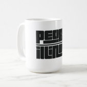 イリノイ州ピオリア コーヒーマグカップ (正面左)