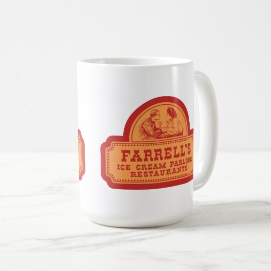 イリノイ州ファレルのアイスクリームパーラー コーヒーマグカップ (正面右)
