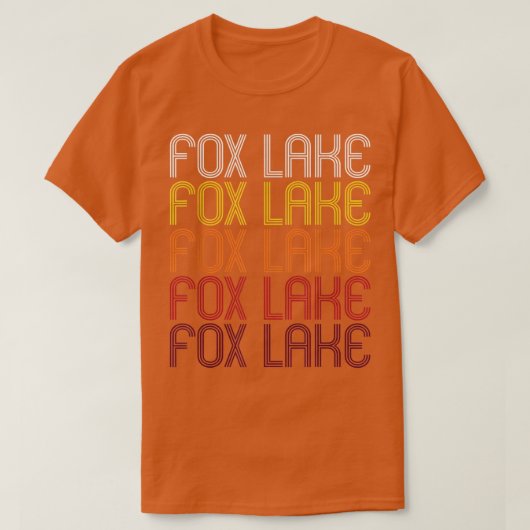 イリノイ州フォーレイクスタイル Tシャツ (デザイン正面)