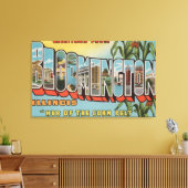 イリノイ州ブルーミントン – ラージレターのシーン2 キャンバスプリント (インサイチュ (リビング))