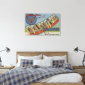 イリノイ州ベルヴィル – ラージ・レター・シーン キャンバスプリント (インサイチュ (寝室))