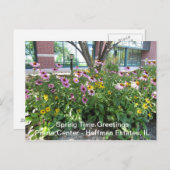 イリノイ州ホフマンエステートPrarie Center Greeting P ポストカード (正面/裏面)