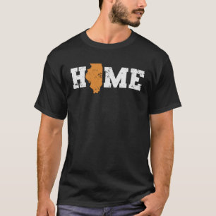 イリノイ州ホームウィズマップ概要アメリカ合衆国 Tシャツ