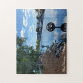 イリノイ州マクヘンリー |キツネ川の歩道 ジグソーパズル (縦)