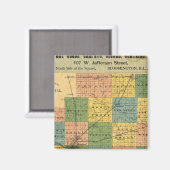 イリノイ州マクリーン郡の地図1886 マグネット (正面/裏面)